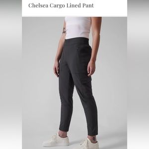 Athleta Chelsea arbor black cargo pant size 12